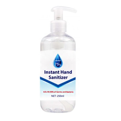 Hot sale 250ml Sanitizer Hand Gel Alcohol antiseptic of 50ml 100ml